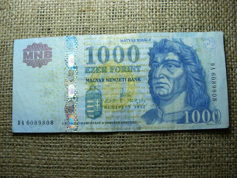 1000 forintos bankjegy, 2012, DA sorozat