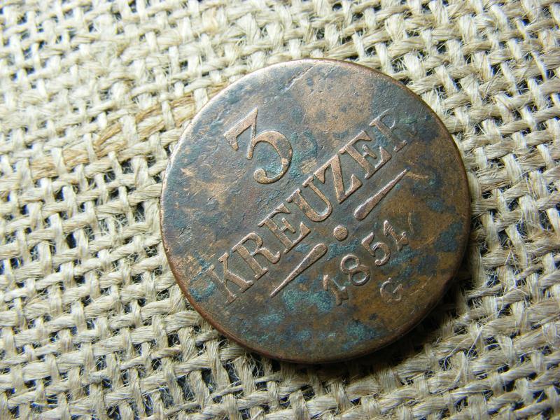 3 Krajcár 1851 G, ritka