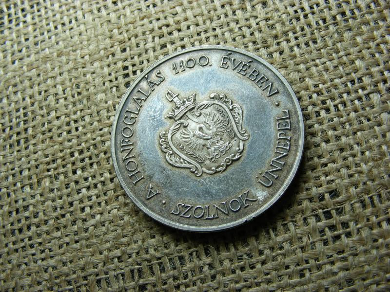 Szolnok Honfoglalás Emlékérem, 1996, ezüst