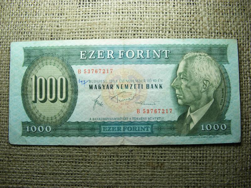 1000 forintos bankjegy, 1983, B sorozat