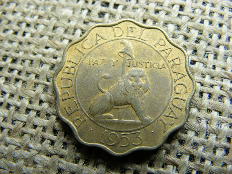 Paraguay 50 centimos, 1953