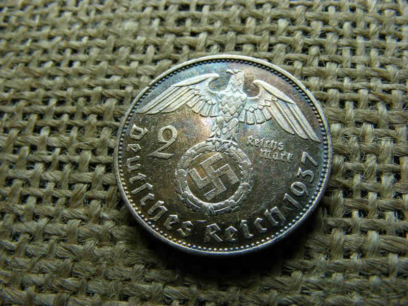 Birodalmi 2 márka, 1937, ezüst