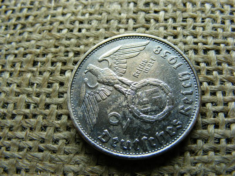 Birodalmi 2 márka, 1938 B, ezüst
