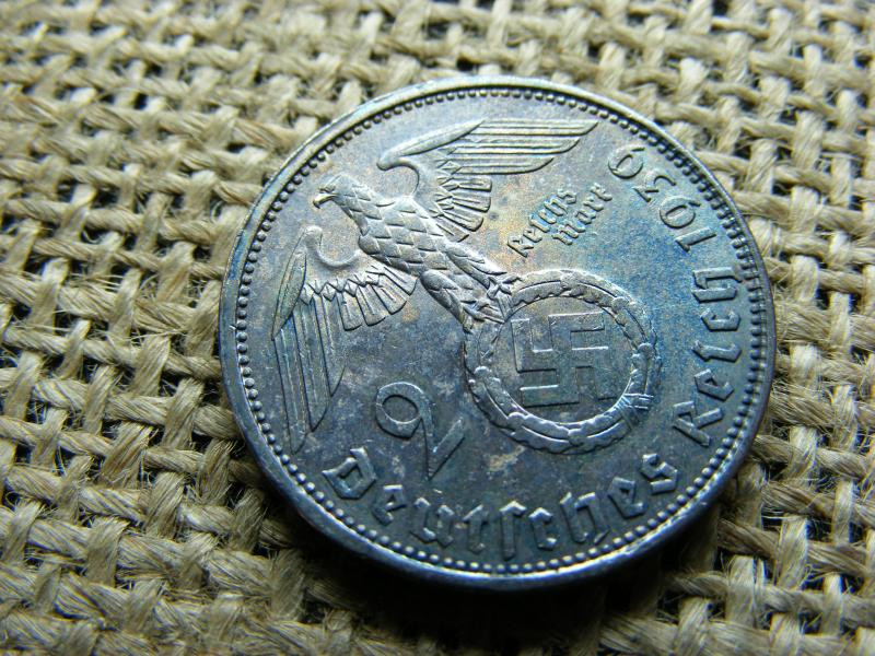 Birodalmi 2 márka, 1939, ezüst