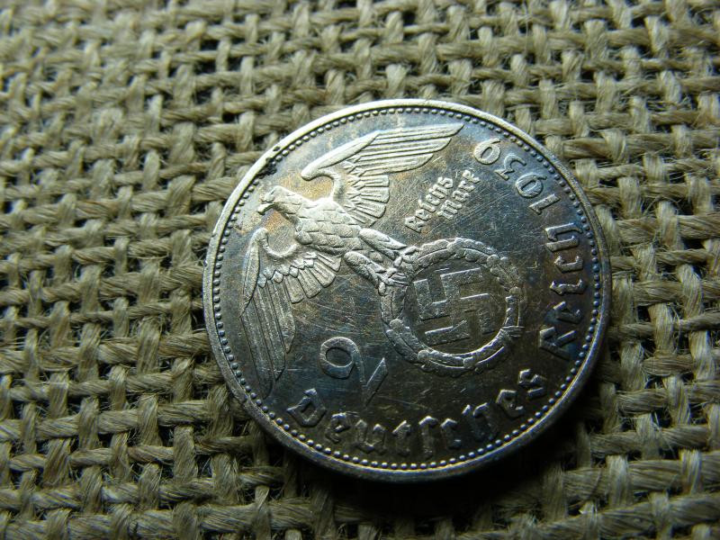 Birodalmi 2 márka, 1939 G, ezüst