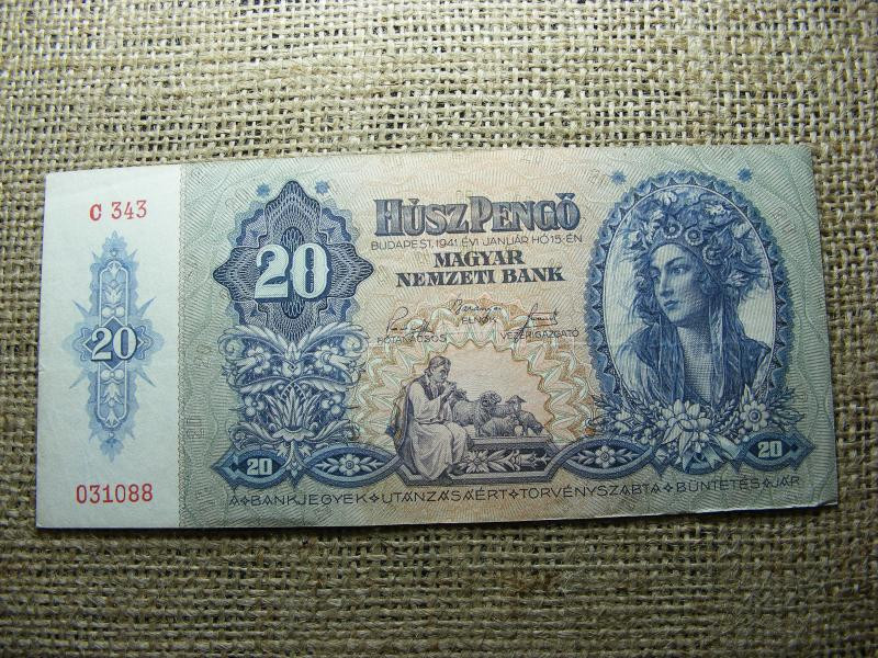 20 pengő, 1941, Magyarország