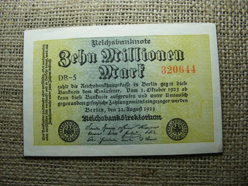 Németország, 10 millió márka, 1923