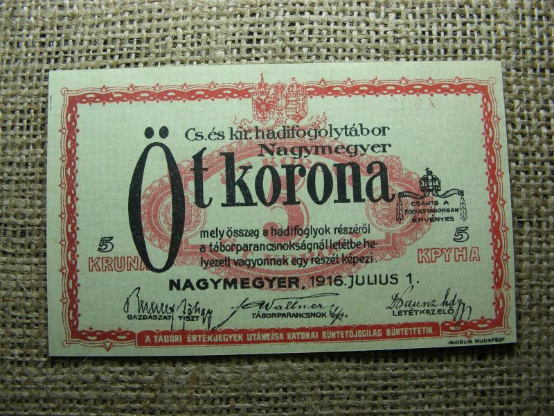5 korona, 1916, Nagymegyer