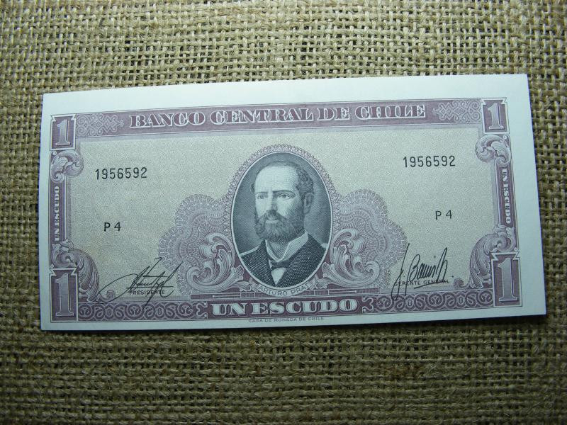 Chile 1 escudo bankjegy, 1962-1973