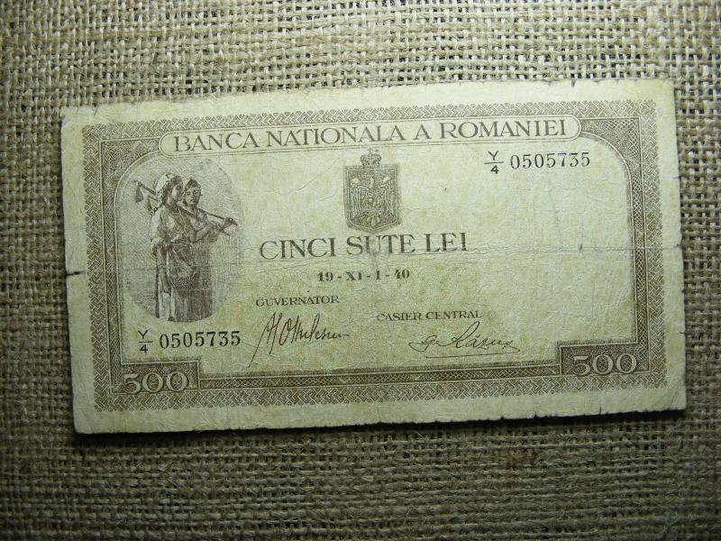 Románia 500 lei bankjegy, 1940