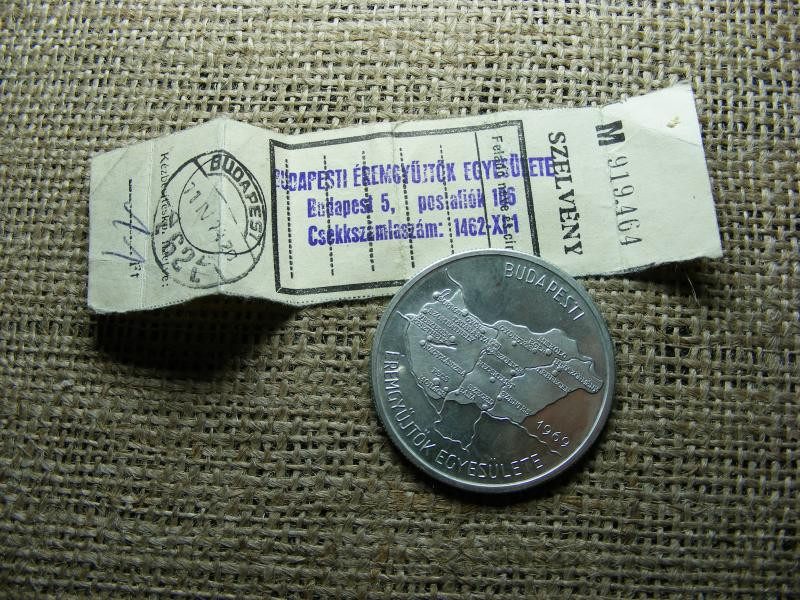 MÉE Ezüst Emlékérem, 1969, Budapesti Éremgyűjtők Egyesülete