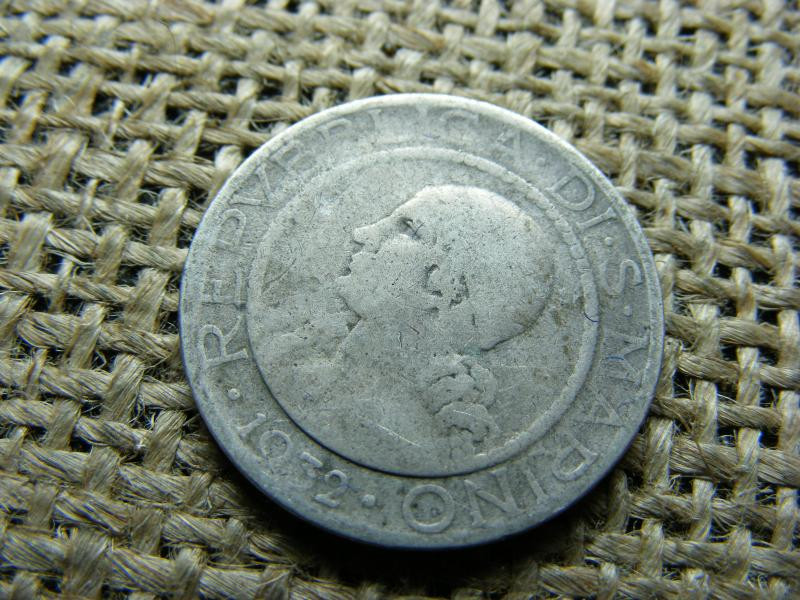 San Marino, 5 Lira, 1932, Ezüst