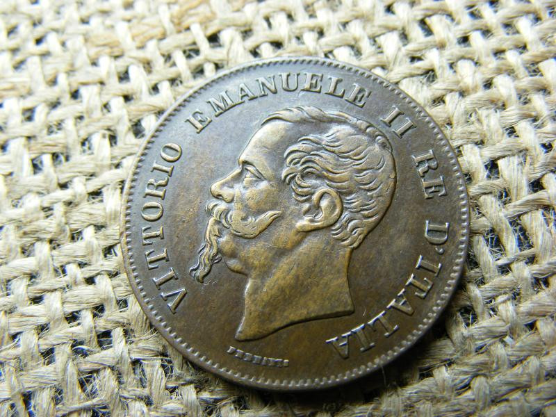 Olaszország 5 centesimi, 1861 M
