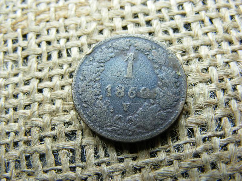1 krajcár 1860 V, Ferenc József kori érme