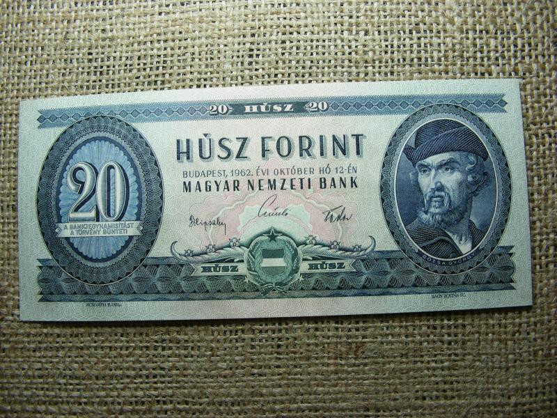 20 forintos bankjegy, 1962, UNC