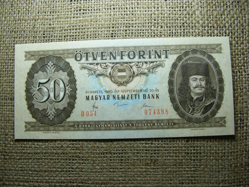 50 forintos bankjegy, 1980, aUNC
