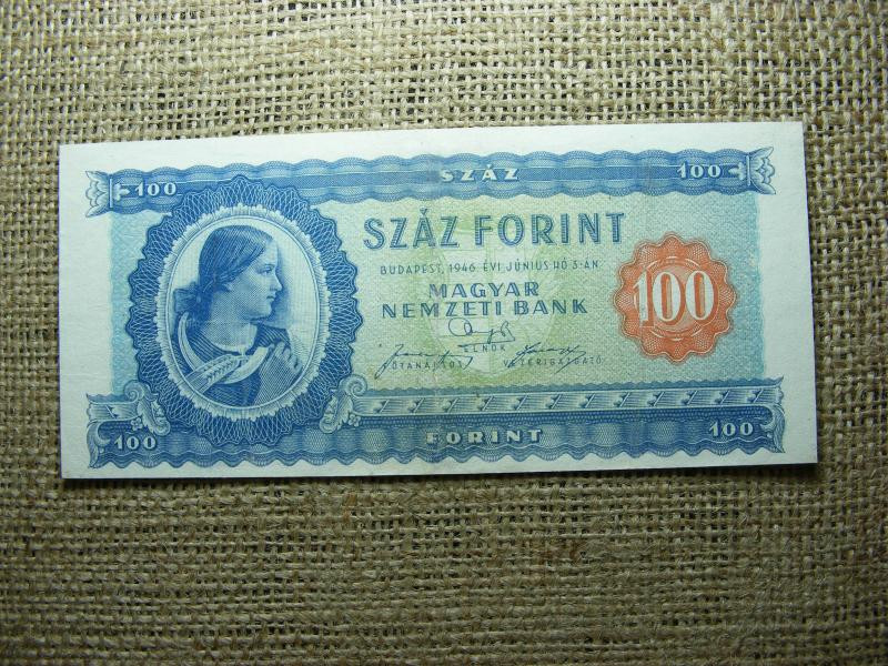 100 forintos bankjegy, 1946, restaurált