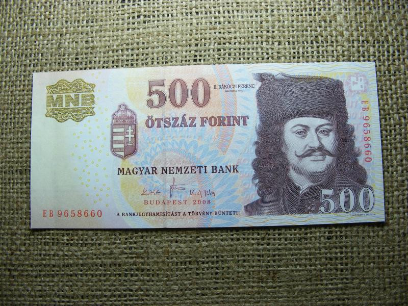 500 forintos bankjegy, 2008, EB, hajtatlan
