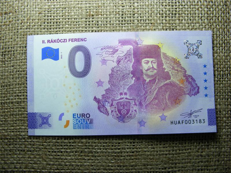 0 Euro Emlékpénz, II. Rákóczi Ferenc, UNC