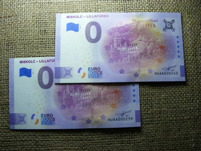 0 Euro, Euró Magyarország - Miskolc - Lillafüred, UNC