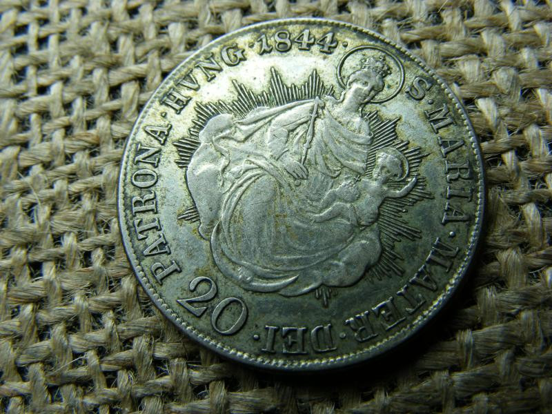 Ferdinánd, 1844, ezüst 20 krajcár, B verőjel