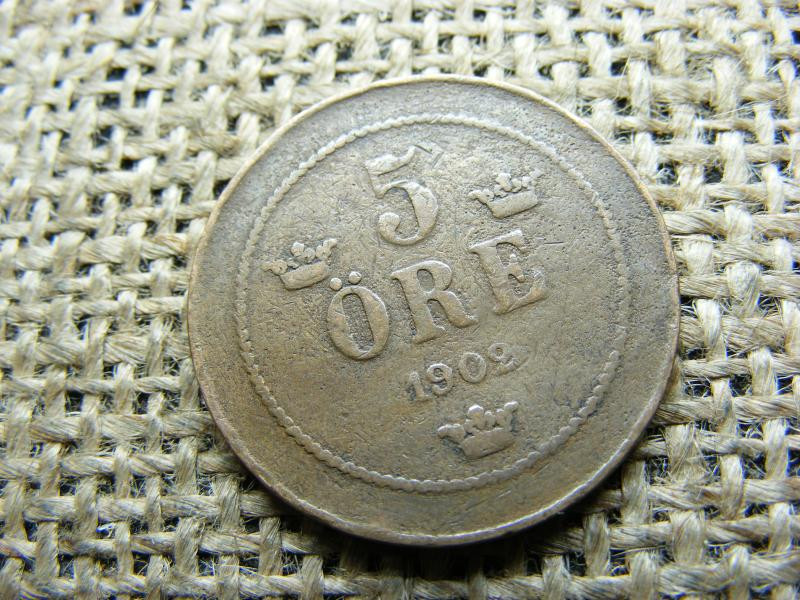 Svédország, 5 öre 1902