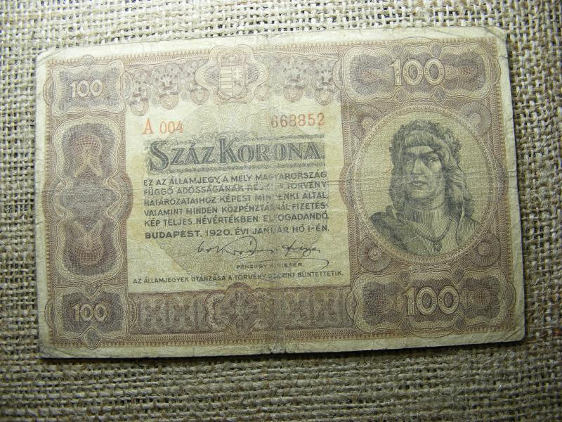 100 Korona, 1920, Magyar Királyság