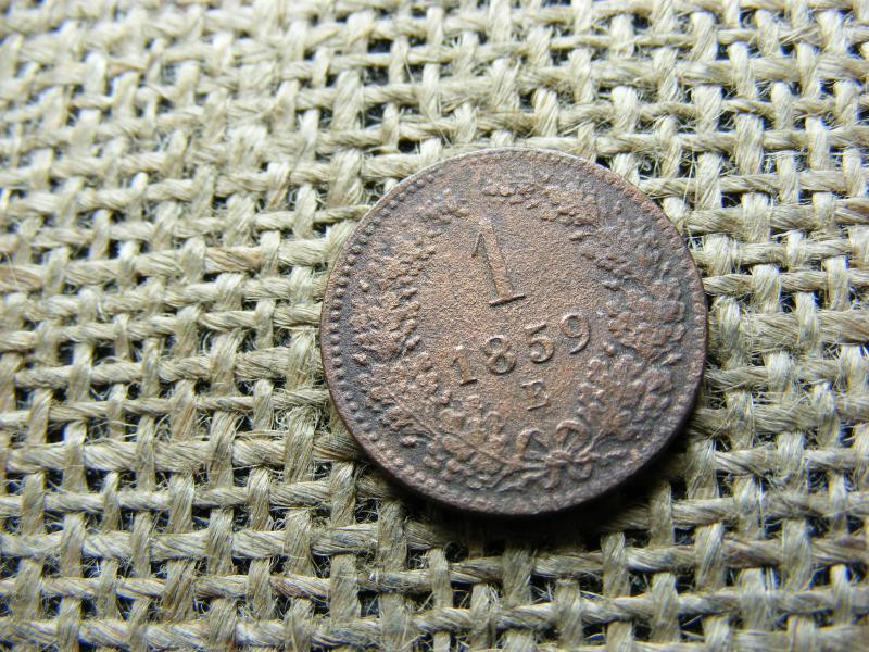 1 Krajcár 1859 E, Ferenc József-kori érme