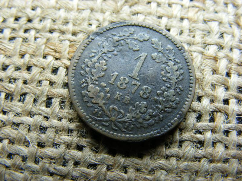 1 krajcár 1878, 2x2 makk RR