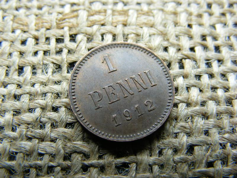 Finnország 1 penni, 1912
