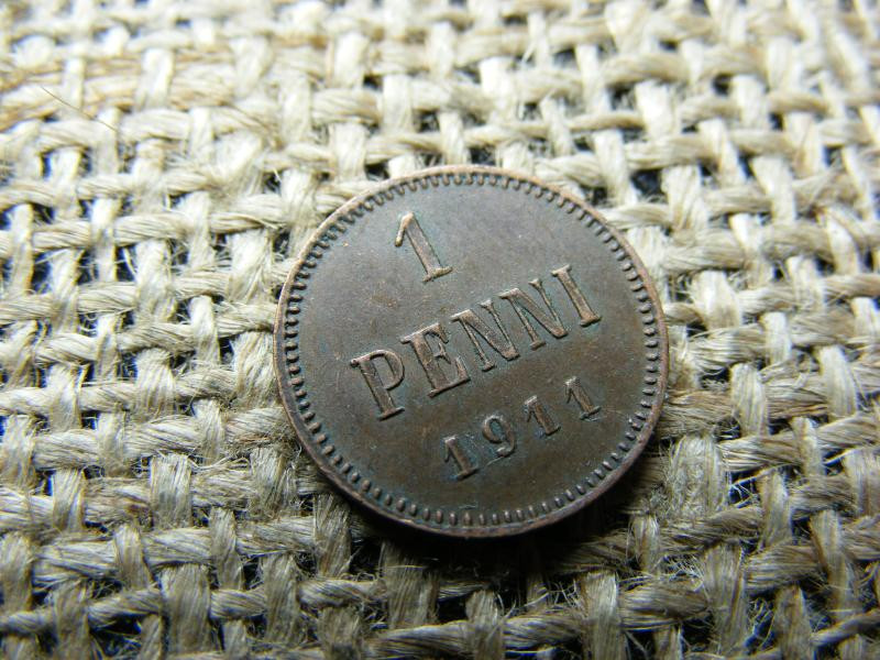 Finnország 1 penni, 1911