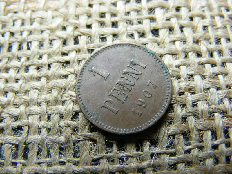 Finnország 1 penni érme, 1907