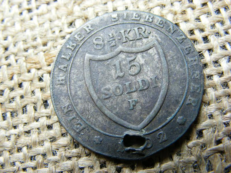 15 Soldi, 1802, F, 8 1/2 Kreuzer, ezüst krajcár