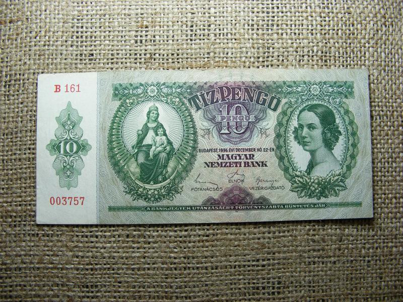10 pengő, 1936, Magyarország