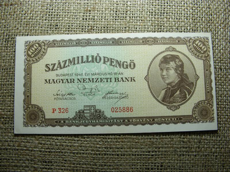 Százmillió pengő, 1946, Magyarország