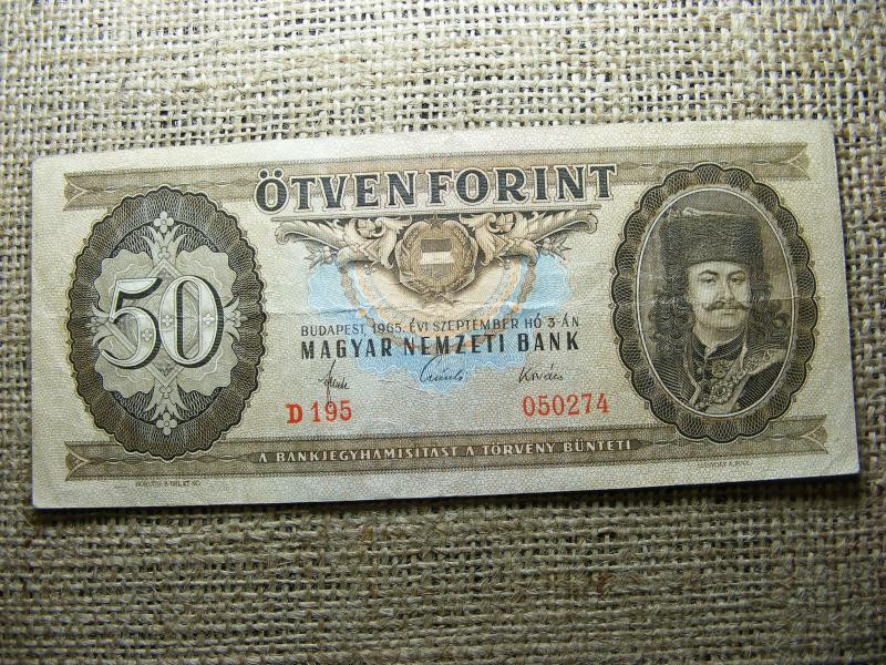 50 forintos bankjegy, 1965