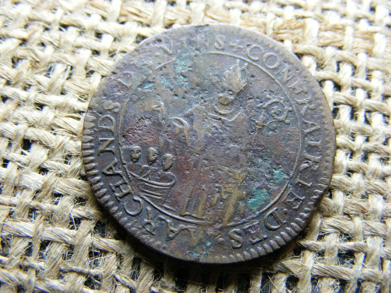Francia token, 1691, Marchands de Vin, Szent Miklós