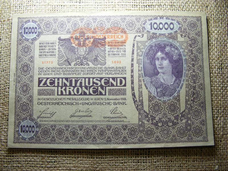 10000 korona bankjegy, 1918, DÖ II. kiadás