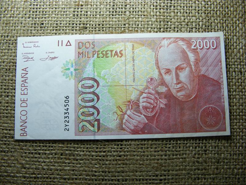 Spanyolország 2000 pezeta, 1992, EF