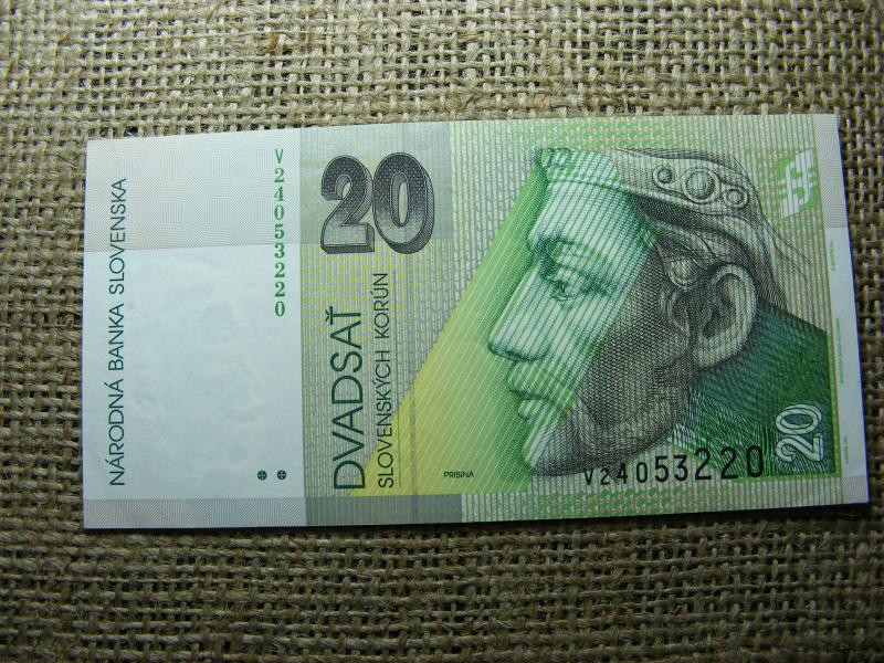 Szlovákia 20 korona, 2006, EF állapot