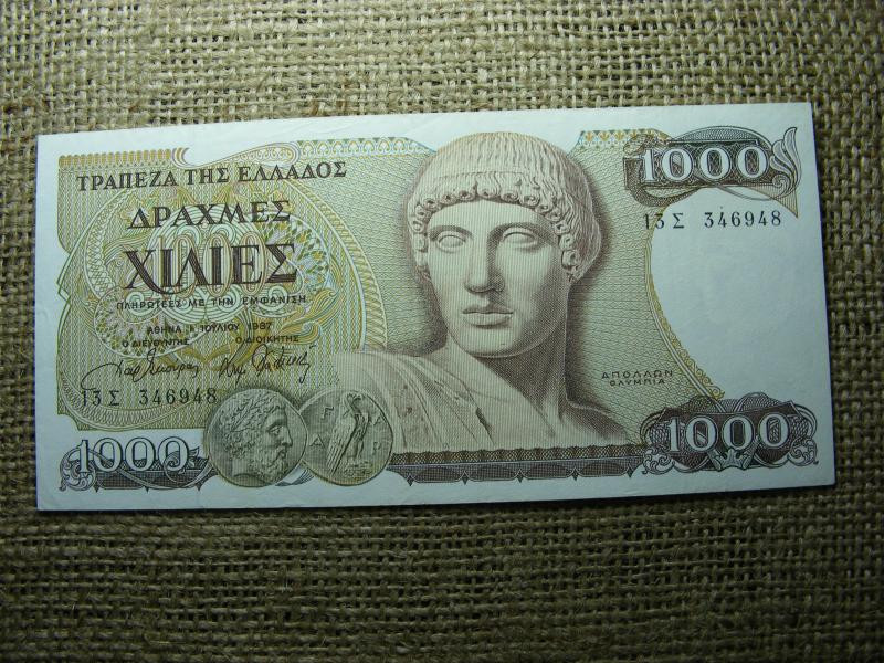 Görögország 1000 drachma, 1987, EF (A2)
