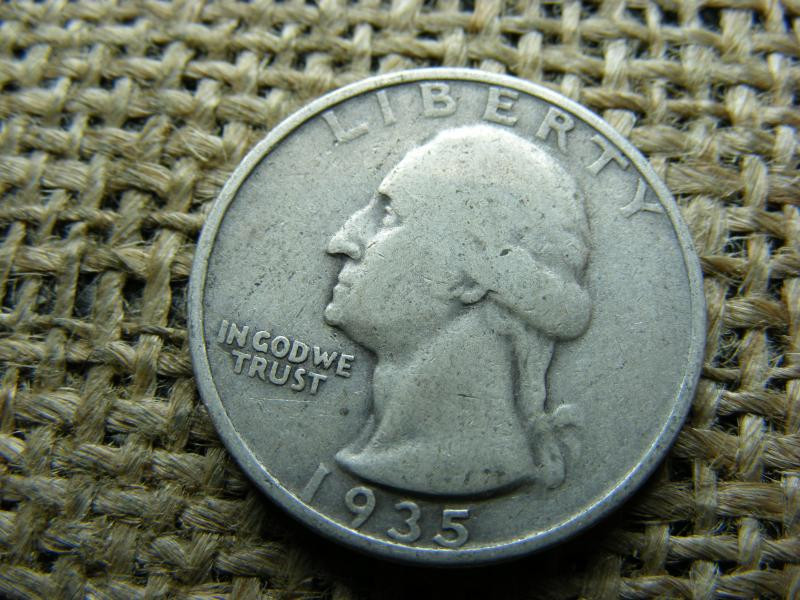 USA 1/4 dollár, 1935, ezüst quarter dollar