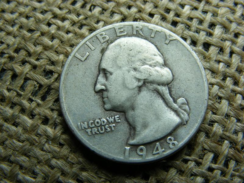USA 1/4 dollár, 1948, ezüst quarter dollar