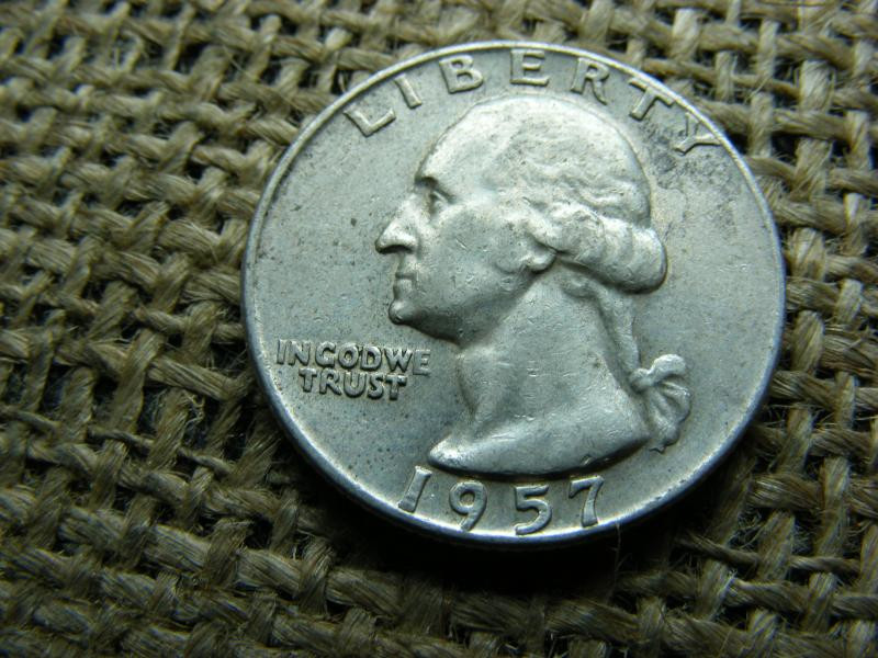 USA 1/4 dollár, 1957 D, Washington Quarter