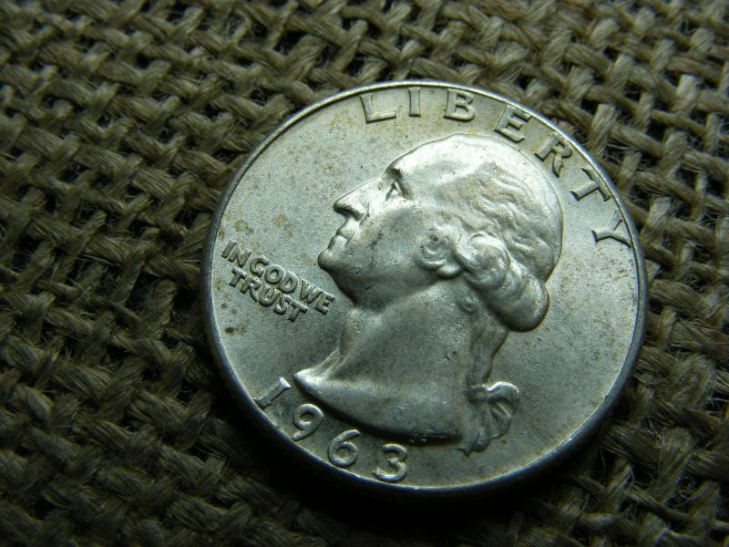 USA 1/4 dollár, 1963, ezüst quarter dollar