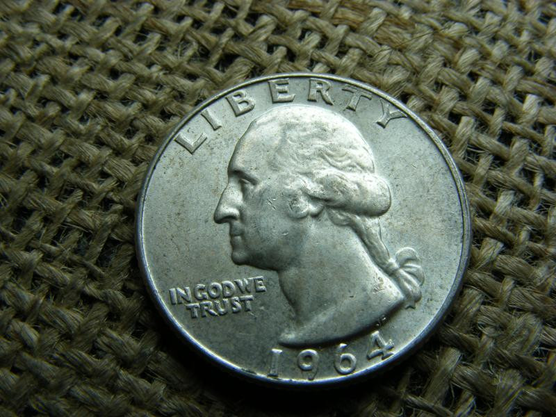 USA 1/4 dollár, 1964, ezüst quarter dollar