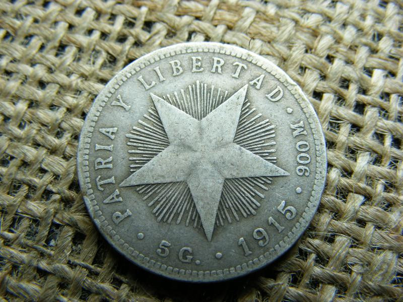 Kuba, 20 centavos, 1915, ezüst
