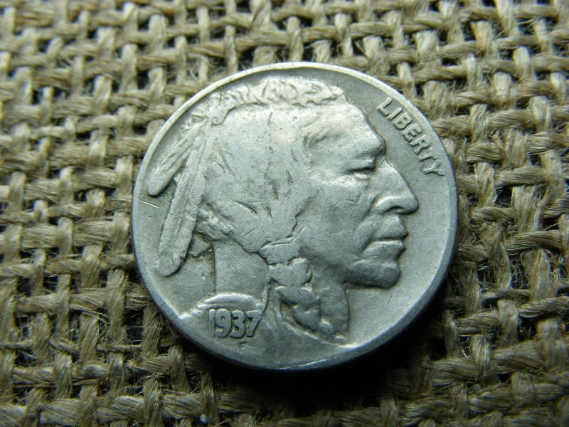 USA 5 centes érme, 1937, Buffalo