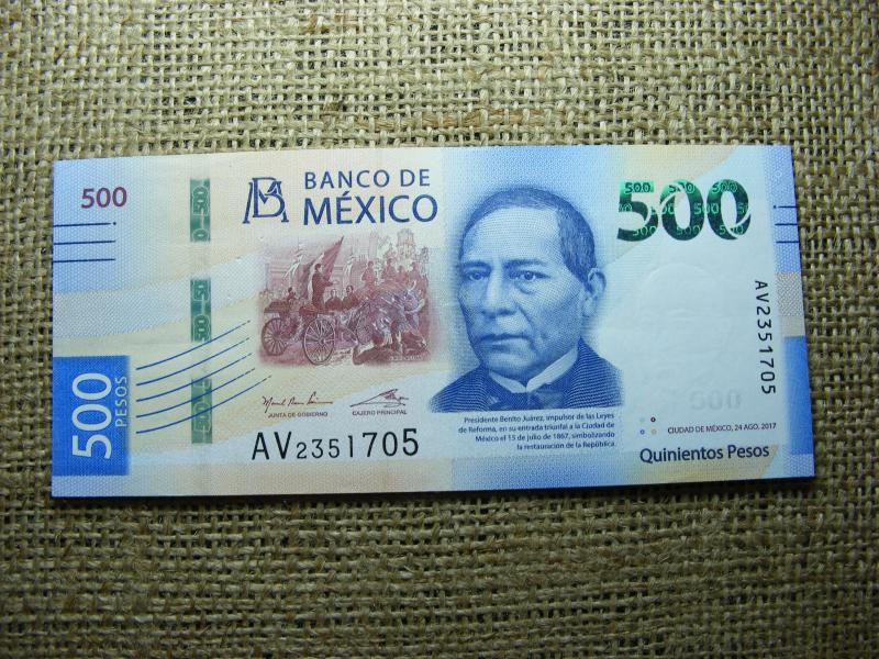 Mexikó, 500 peso 2017, aug.24., UNC