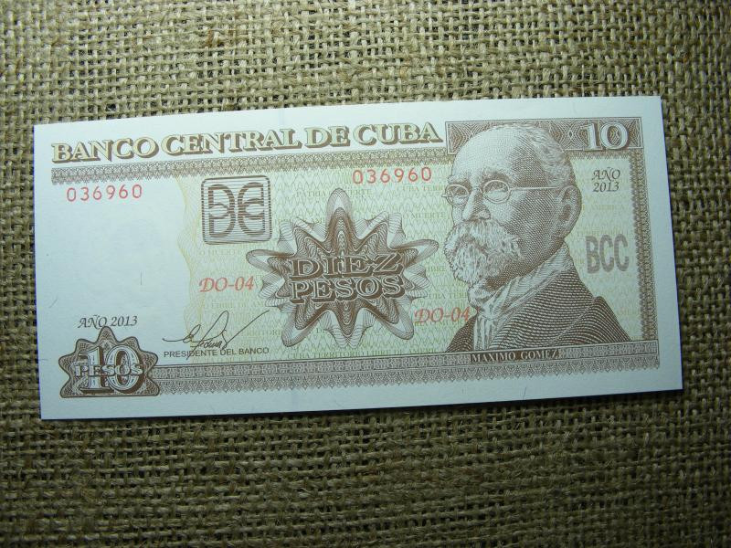 Kuba 10 peso 2013, ritkább, UNC